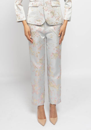 Embroidered Floral Pants