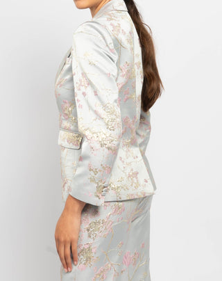 Embroidered Floral Tailored Blazer
