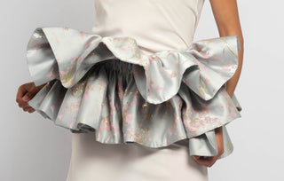 Ruffled Peplum Mini Dress
