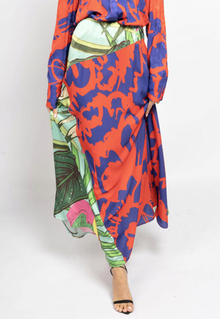 Vibrant Fusion Mixed-Print Bottom