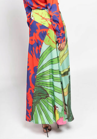 Vibrant Fusion Mixed-Print Bottom